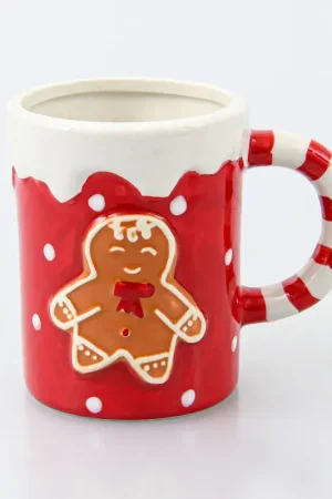 Solde Mug de Noël 'Funny' décor pain d'épices 38cl